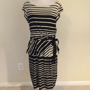 Just Taylor striped stretchy dress size 10